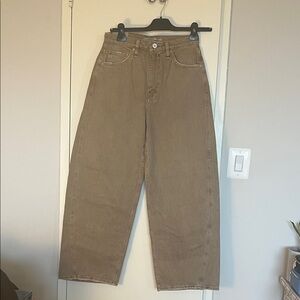 Hudson Jeans Women's Bailey relaxed barrel  Tan Jeans